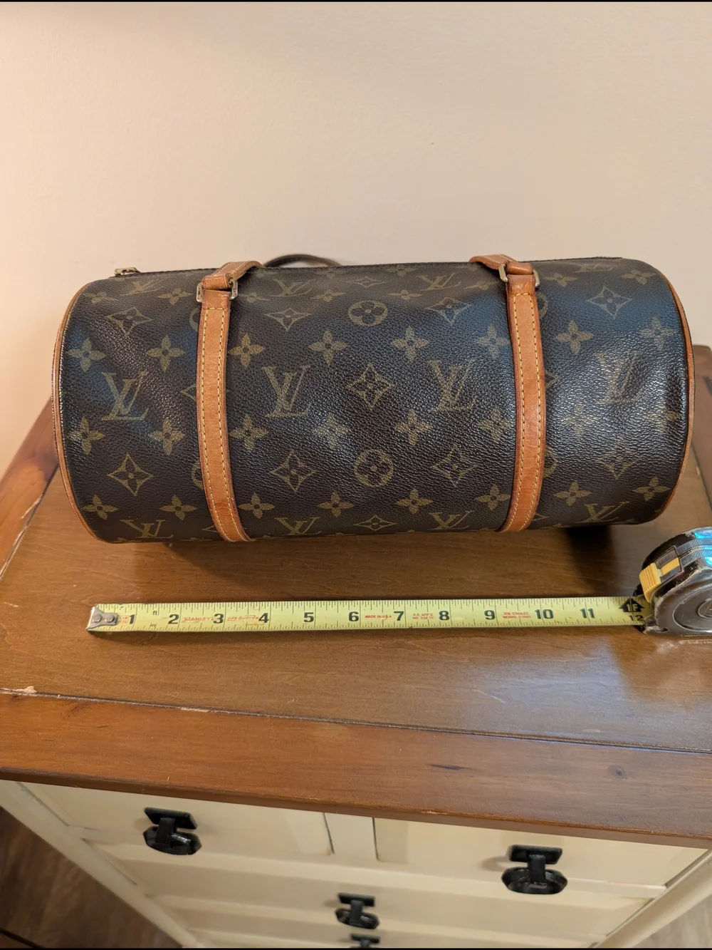 Louis Vuitton Monogram Barrel Bag in Brown and Tan